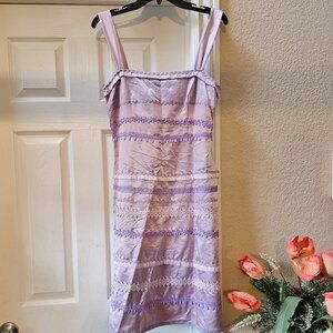Moschino Cheap and Chic Pink Purple Lace Dress 90s 10